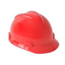 Casca protectie DEFENDER din HDPE rosie neventilata cu suport textil prindere in 4 puncte ENERGO