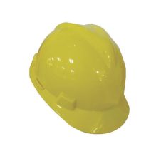 Casca protectie DEFENDER din HDPE galbena neventilata cu suport textil prindere in 4 puncte ENERGO