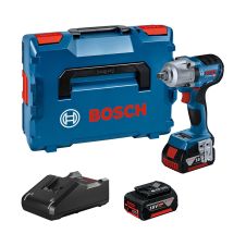 Cheie cu impact cu acumulator GDS 18V-450 PC patrat 1/2" cu 1900-3300bpm 450Nm 18V/2X4.0?Ah?BOSCH