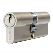 Cilindru din alama LOCK 3S centrat 40x40 mm 6 pini nichel mat 3 chei alama ENERGO