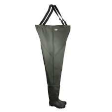 Cizme lucru tip pantalon CARP categoria O4 SRA din PVC fara bombeu si lamela antiperforatie verde ENERGO
