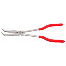 Cleste cu varf semirotund indoit la 90 grade L-280 mm fara tais si maner ergonomic BGS