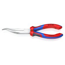 Cleste cu varf semirotund ondulat L-200 mm fara tais si maner bimaterial KNIPEX