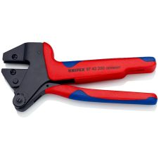 Cleste de sertizare fara bacuri pentru interval 2.5/4/6/10mm cu falci interschimbabile conectori MC4 /EVO2 KNIPEX