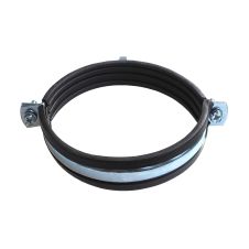 Colier pentru tevi PIPEFIX D-5" cu banda otel/cauciuc EPDM latime 25mm piulita M10 ENERGO