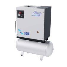 Compresor cu surub X500 (inverter) debit aer refulat 498 L/min P-10 bari volum vas 100 L 4.0 kW 400 V FIAC