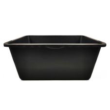 Cuva din plastic dreptunghiulara pentru mortar CTM capacitate 80L neagra