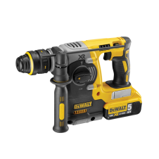 Rotopercutor cu acumulator DCH274P2 mixt SDS-plus/mandrina-bacuri 2.7kg 2.1J 4600bpm 18V/2x5.0Ah DEWALT