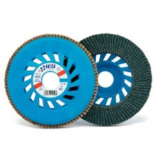 Disc abraziv lamelar 285ZI 125x22mm granulatie R 40 zirconiu corund suport plastic pentru inox/metal TAF