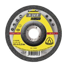 Disc abraziv polizare A24R SUPRA 125x22.2x6.0mm A30M tip 42 otel KLINGSPOR