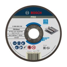 Disc abraziv taiere EXPERT-METAL 115x22.2x2.5mm A30S tip-41 otel BOSCH