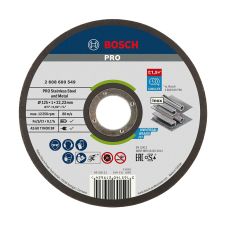 Disc abraziv taiere EXPERT-INOX 125x22.2x1.0mm AS60T tip-41 inox BOSCH