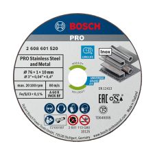 Disc abraziv taiere EXPERT-INOX 76x10.0x1.0mm A60R tip-41 amabalat-5buc inox otel BOSCH