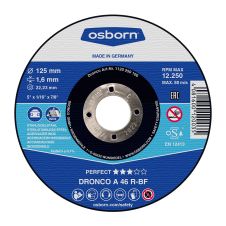 Disc abraziv taiere PERFECT 125x22.2x1.6mm A46R tip-41 inox otel OSBORN