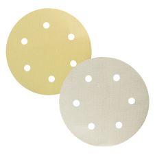 Disc abraziv autoadeziv DHE INTENSIV D-225mm granulatie R 180 oxid aluminiu suport hartie 6 orificii glet/chit/vopsea/lemn ENERGO