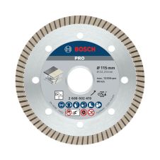Disc diamantat taiere BEST-CERAMIC-EXTRACLEAN-TURBO 115x22.2mm sector continuu-turbo gresie /faianta-portelan ceramica-dura granit narnura BOSCH