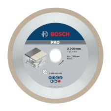 Disc diamantat taiere BEST-CERAMIC 200X25.4/30.0mm sector continuu  gresie/faianta-portelan ceramica-dura granit clinker BOSCH