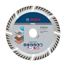 Disc diamantat taiere STANDARD-UNIVERSAL 150x22.2mm sector cu pastile-turbo beton-nearmat pavele boltari caramida piatra-calcaroasa BOSCH
