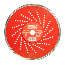 Disc diamantat taiere ABRASIVE TURBO 5S 250x22.2mm M50 sector continuu -turbo caramida tigla pavele mozaic marmura piatra-dura granit ENERGO