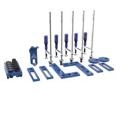 Set dispozitive de fixare 2XS pentru masa de sudura cu orificii ale suprafetei D-28 mm 25 piese