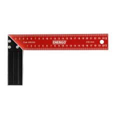 Echer unghi 90 grade 250x135mm gradat lama otel cu suport aluminiu pentru uz general ENERGO