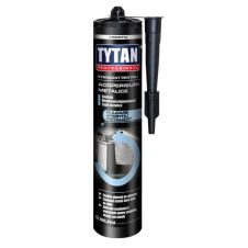 Silicon etansant bituminos gri metalizat rezistent UV pentru acopersuri metalice beton piatra membrane cartus 280ml TYTAN