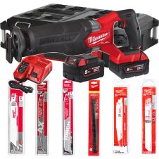 Fierastrau sabie acumulator M18FSZ100P-502P fixare rapida 3000 oscilatii/min cursa 32mm 18V/2x5.0Ah MILWAUKEE