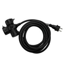 Fisa cu priza multipla FP16 cu 3 doze cablu H07RN-F sectiune 2.5mmp 3 fire L-5m capacitate 16A grad protectie IP44 230V ENERGO