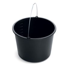 Galeata din plastic GTM capacitate 20L gradata maner otel neagra ENERGO