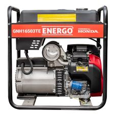 Generator portabil GNH16503TE cadru deschis Pmax 8.0kW/230V-12.4kW /400V rezervor 45L benzina Honda GX690 start electric ENERGO