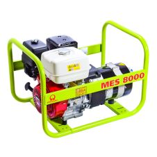 Generator portabil MES8000 cadru deschis Pmax 6.4kW/230V rezervor 6.1L benzina Honda GX390 cu AVR start manual PRAMAC
