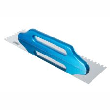 Gletiera zimtata ULC tip elvetian lama inox 480x130mm dantura 10x10mm cu maner lemn ENERGO