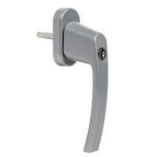 Maner fereastra termopan cu cheie PRAGA material aluminiu culoare argintiu F1 ENERGO