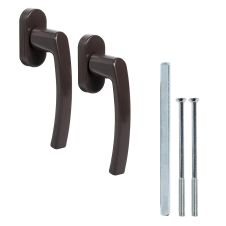 Maner fereastra termopan dublu PRAGA material aluminiu culoare maro RAL 8019 ENERGO