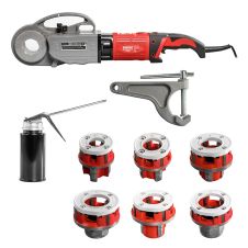 Clupa de filetat electrica PIPELINE tevi de diametre 1/2"-2" portabila 30 rpm 1700 W cu accesorii ENERGO