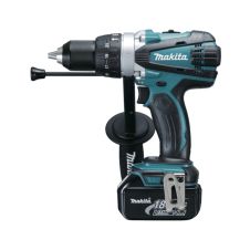 Masina insurubat/gaurit cuplu reglabil cu acumulator DHP458RFJ mandrina 400/2000rpm 91Nm percutie 18V/2X3.0 Ah MAKITA