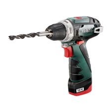 Masina insurubat/gaurit cuplu reglabil cu acumulator PowerMaxx BS Basic mandrina 360/1400rpm 34Nm 12V/2x2.0Ah METABO