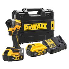 Masina insurubat cu percutie acumulator DCF850P2T portbit hex 1/4" cu 400-3800bpm 206Nm 18V/2x5.0Ah DEWALT
