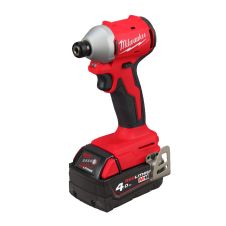 Masina insurubat cu percutie acumulator M18BLIDRC-402C portbit hex 1/4" cu 0-4900bpm 192Nm 18V/2x4.0Ah MILWAUKEE