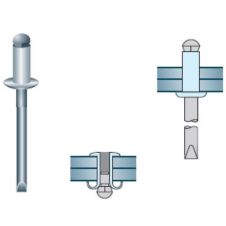 Nit pop Graf standard bombat AF-N D-4.0mm L-20mm aluminiu/otel dg-4.3mm SACTO