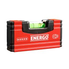 Nivela de buzunar magnetica MINI POCKET 5S antisoc L-10cm din aluminiu cu 1 fiola ENERGO