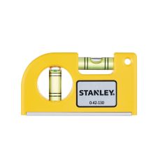 Nivela de buzunar magnetica L-8.5 cm cu 2 fiole STANLEY