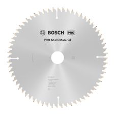 Panza fierastrau circular MULTI MATERIAL 230x30mm g 2.4mm 64 dinti widia 6500rpm pentru plastic/profil aluminiu/PAL BOSCH