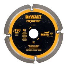 Panza fierastrau circular 190x30mm g 1.8mm 4 dinti widia 7000rpm pentru fibrociment DEWALT