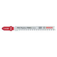 Panza fierastrau pendular T 102 BF cu L-92mm pas 1.8mm 14tpi BIM pentru plastic set 5 bucati BOSCH