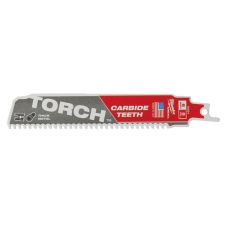 Panza fierastrau sabie TORCH cu L-100mm pas 3.6mm 8tpi carbura pentru metal teava inox fonta set 5 bucati MILWAUKEE