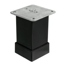 Picior aluminiu SQUARE 40 H-80mm negru ENERGO