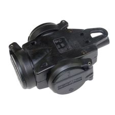 PRIZA MULTIPLA 3 DOZE 16A CAUCIUC NEGRU