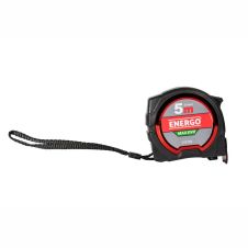 Ruleta EVO 5S banda otel neagra acoperita nylon L-5m latime 27mm gradatie ambele parti 2 blocaje magnetica ENERGO