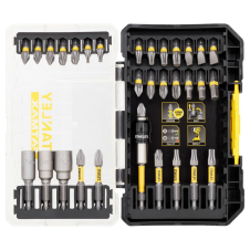 Set biti insurubare impact FATMAX profil PH PZ SL TX HX hexagon 1/4" cu adaptor 32 piese STANLEY